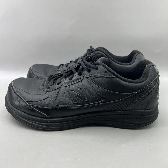 New Balance 577 Walking Shoes Men Size 10 EE Wide Black Leather Comfort Sneakers main image 5